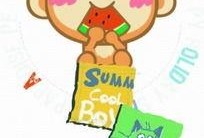 猴子吃瓜创意画,创意画作中的欢乐时光