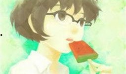 吃瓜照片女生头像动漫,动漫风女生头像下的吃瓜日常