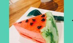 美食吃瓜蛋糕图片高清,高清美食吃瓜蛋糕，视觉与味蕾的双重盛宴